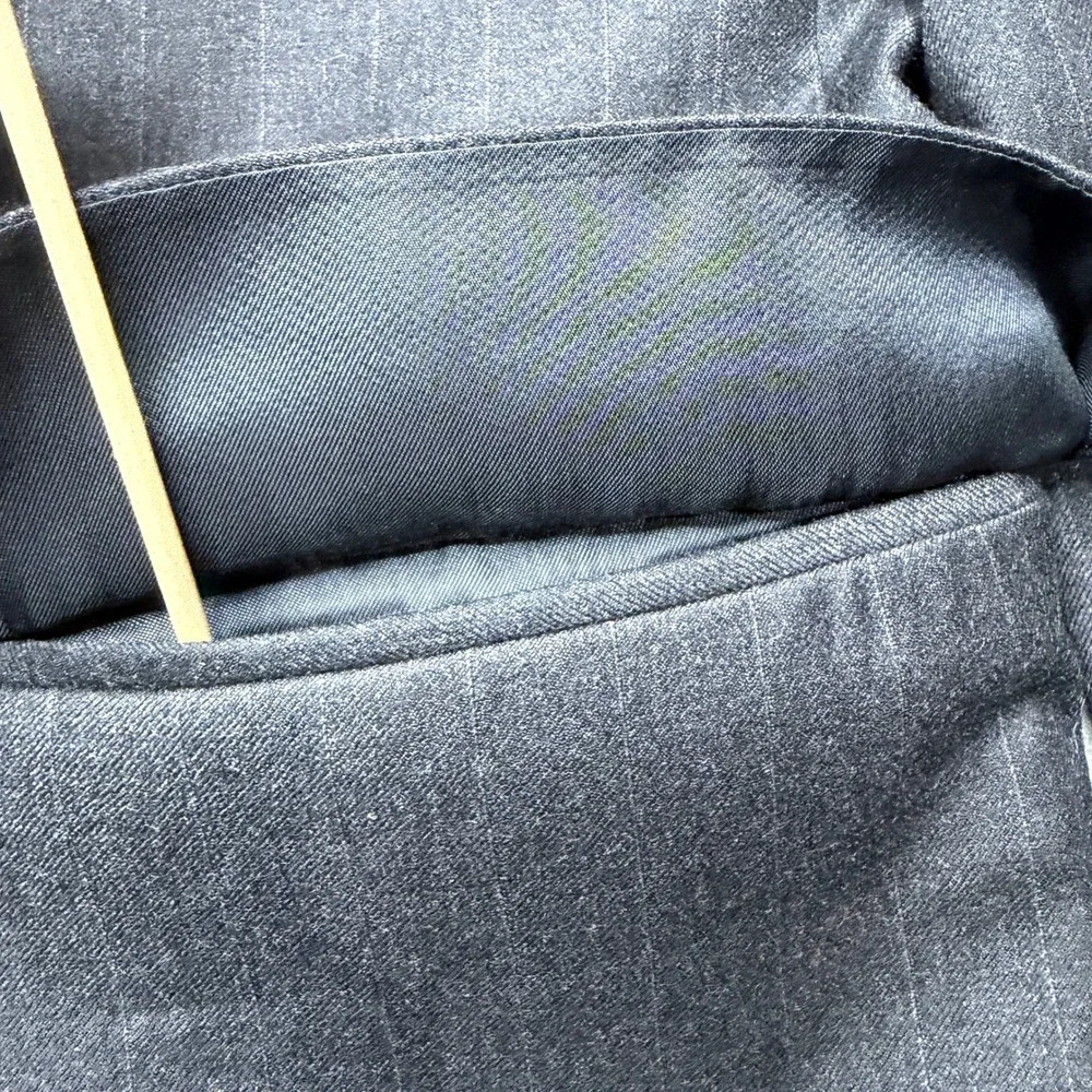 Brooks Brothers Blazer Mens 42L Gray Pinstripe Wool Cashmere Sport Coat Jacket